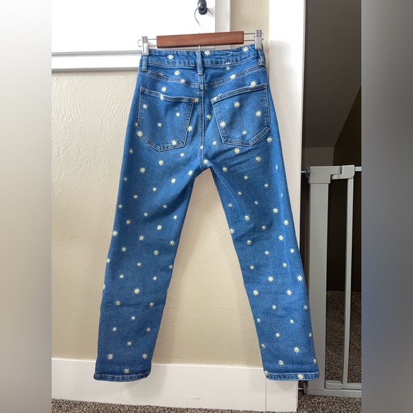 Blue embroidered jeans. - Picture 2 of 4